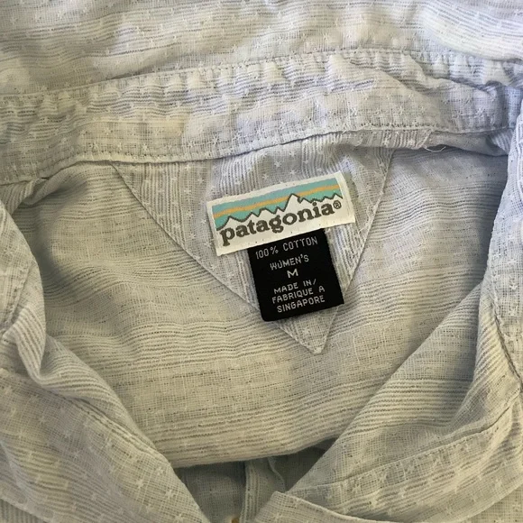 Patagonia Light Blue Button-Up Shirt - Picture 7 of 11